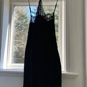 Free People Intimately Black Lace Mini Dress